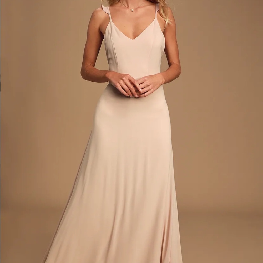 Lulu’s Blush Maxi Dress